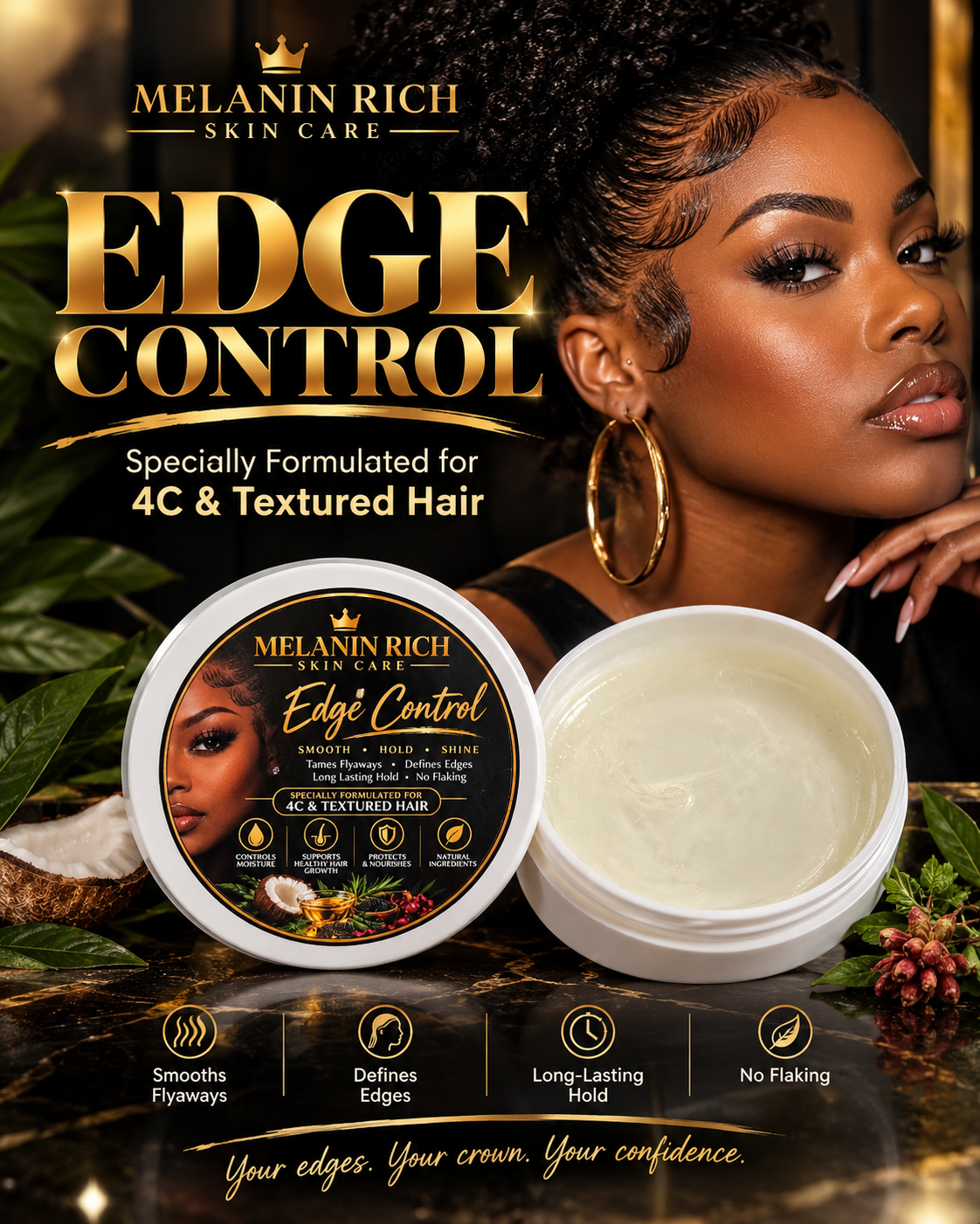 Melanated Miracle Edge Control